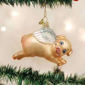 Old World Christmas – Flying Pig Ornament